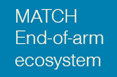 Blue sign reading "MATCH End-of-arm ecosystem