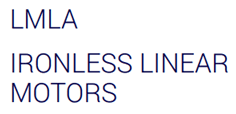 Sign reading "LMLA" and "Ironless Linear Motors