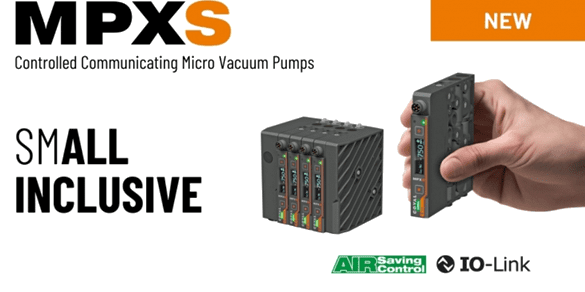 MPXS micro vacuum pump module in hand