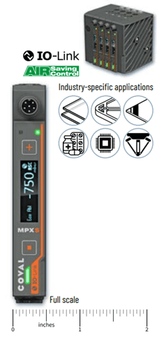 IO-Link industrial vacuum sensor with display