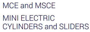 MCE MSCE mini electric cylinders and sliders