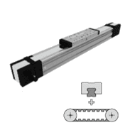 Linear actuator and computer controlled conveyor icons