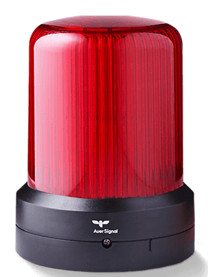 Red emergency beacon light