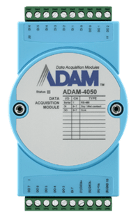 Blue ADAM-4050 data acquisition module