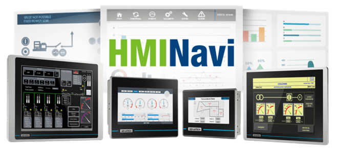 HMI Navi touchscreen control panel displays