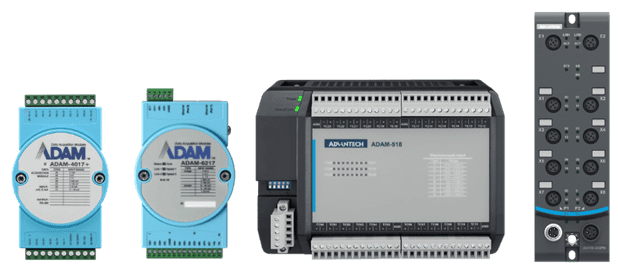 Advantech ADAM industrial I/O modules and controller