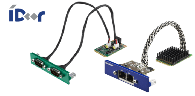 Computer expansion bracket modules with serial, Ethernet ports