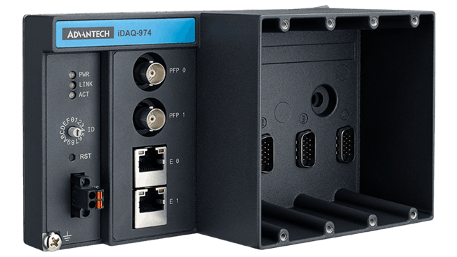 Industrial data acquisition module with Ethernet and BNC