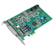 Green PCI expansion card with DB25 connector