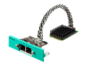 Dual-port RJ45 Ethernet adapter with bracket