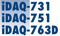 Blue iDAQ-731, iDAQ-751, iDAQ-763D labels
