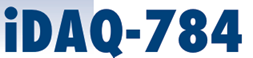 Blue iDAQ-784 logo