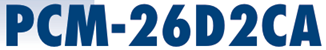 Blue model number text PCM-26D2CA