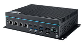 Fanless industrial edge computer with Ethernet ports