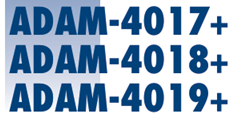 Stacked blue ADAM-4017, ADAM-4018, ADAM-4019+