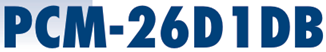 Blue PCM-26D1DB product code logo