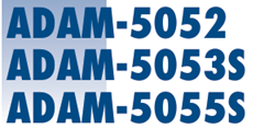 Stacked blue ADAM-5052, ADAM-5053S, ADAM-5055S