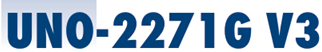 Blue UNO-2271G V3 product model logo