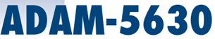 Blue ADAM-5630 logo on white background