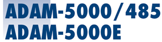 Blue ADAM-5000/485 and ADAM-5000E logo