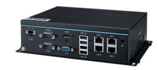Fanless industrial computer with serial and Ethernet