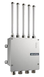 Industrial wireless router with five external antennas