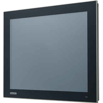 Black-framed touchscreen display panel