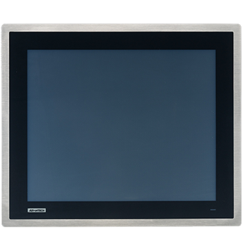Industrial touchscreen monitor with metal bezel