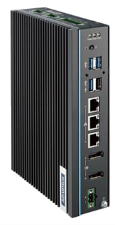 Fanless industrial mini PC with Ethernet ports