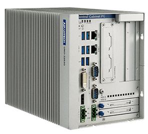 Industrial control cabinet PC with multiple ports