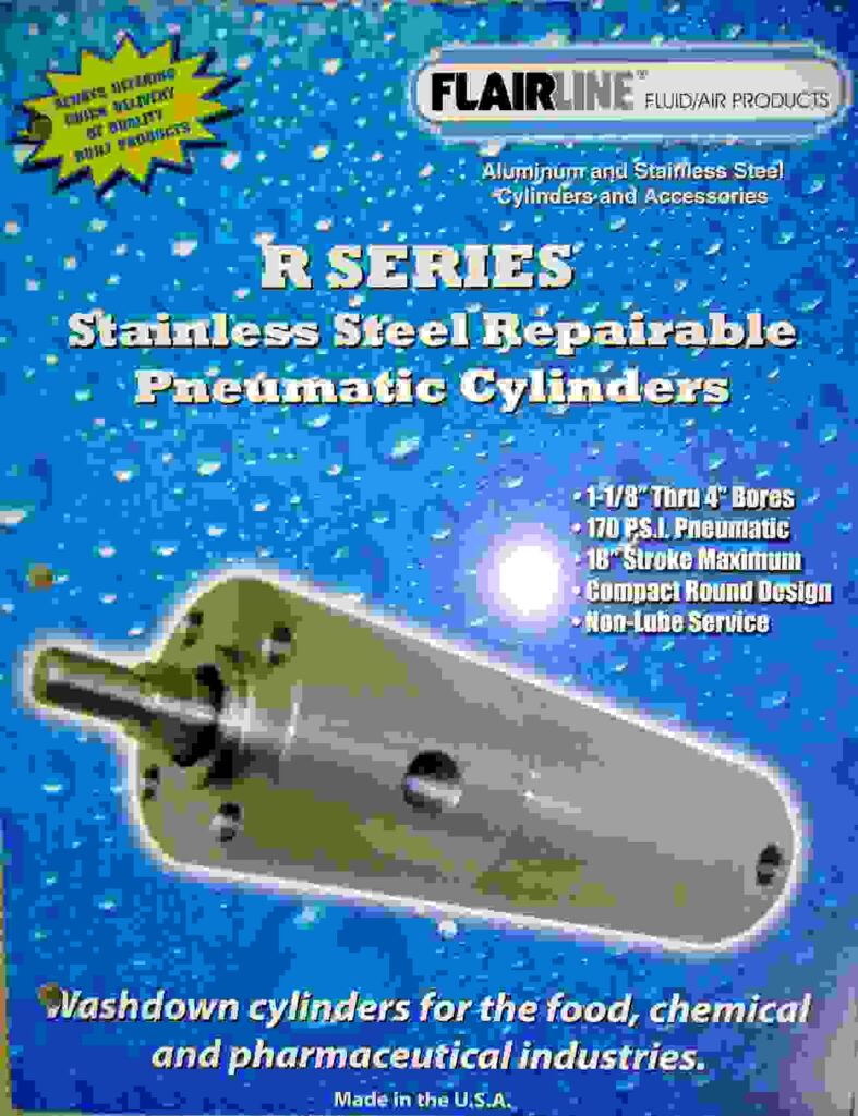 Flairline Stainless Steel Round Bore Cylinders AirOil Systems