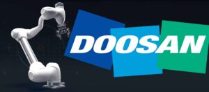 doosan logo with robot