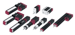 Various types of linear actuators and motorized slides.