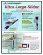 Flyer advertising an ultra-large slider for photography and video.