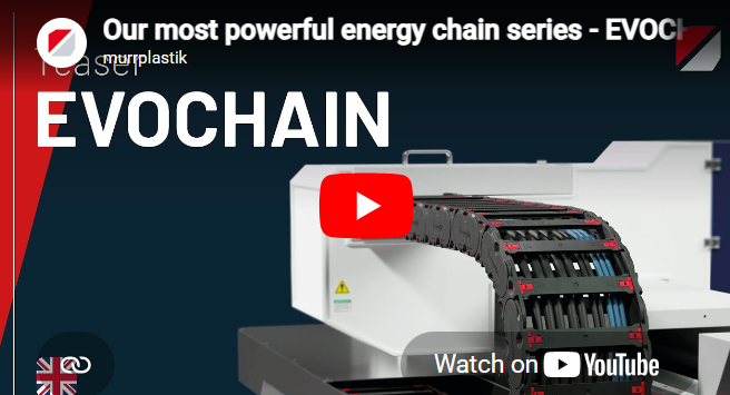 EVOCHAIN energy chain on industrial machine