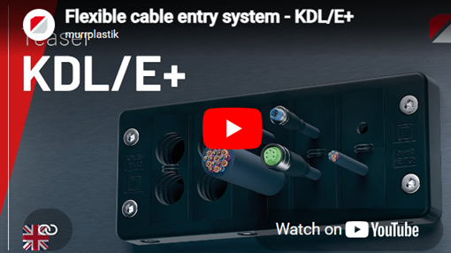 Flexible cable entry system KDL/E+ with cables
